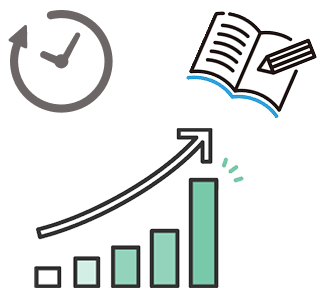 オンラインで指導している女性のイラスト